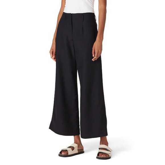 Co Pants - Co Black Wool Blend High Waisted Wide Leg Pants Women's Size 4